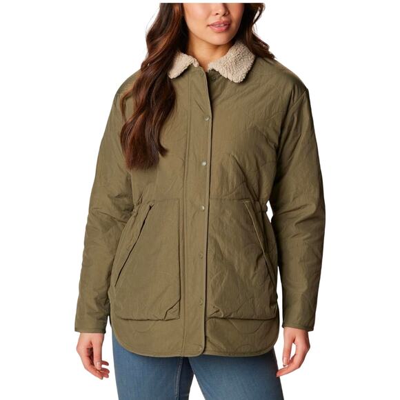Columbia Jackets & Blazers - Columbia Women's Birchwood Quilted Jacket NWT GREEN SIZE XL